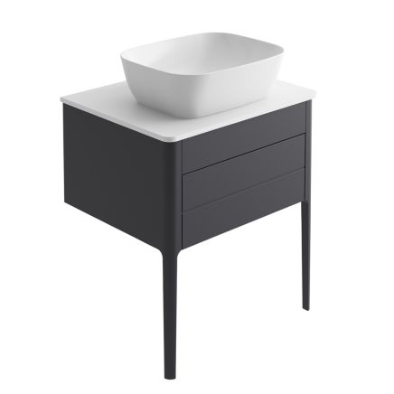 Stonehouse 650mm Vanity Unit in Slate Grey