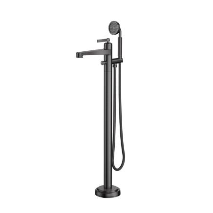 Downton Brushed Gunmetal Freestanding Bath Shower Mixer Tap