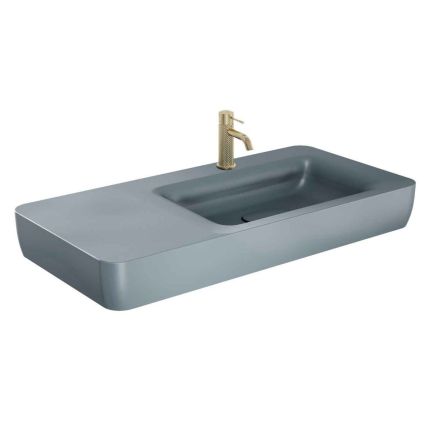 Micheli Matt Grey Wall Hung Basin 1000mm