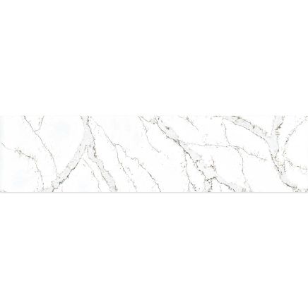 Vero Soft Carrara White Marble Waterproof Tongue & Groove Shower Wall Panel 2420x600mm