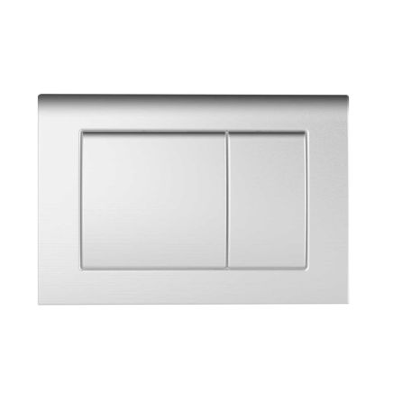 Chrome Metal Flush Plate for 1200mm Wall Hung Frame and Cistern