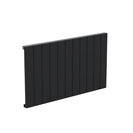 Tesoro Black Single Linear Aluminium Radiator 600x1045mm