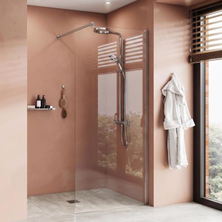 Kudos Ultimate 8mm Wetroom Shower Screen Glass Panel