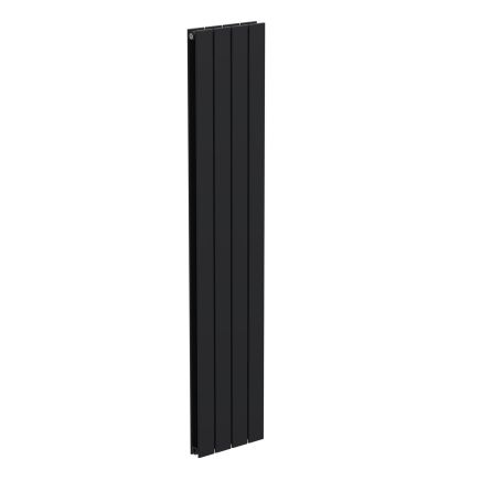 Livio Black Vertical Double Panel Aluminium Radiator 1800x360mm