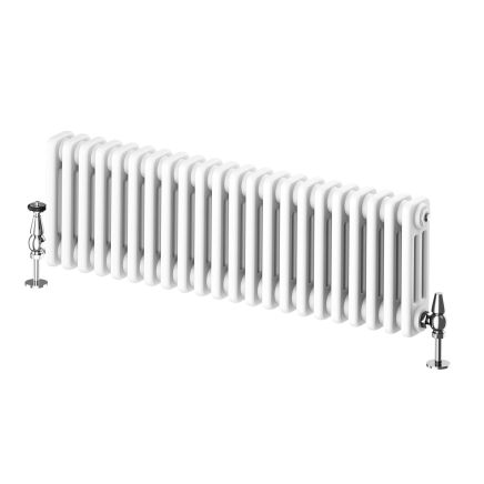 Upton White Triple Horizontal Column Radiator - 300x1010mm