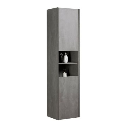 Galyn Concrete Wall Mounted Tall Storage Cabinet