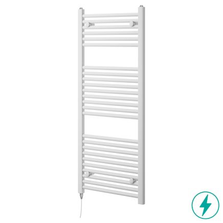 Neptune White Electric Heated Towel Rail 1200x500mm