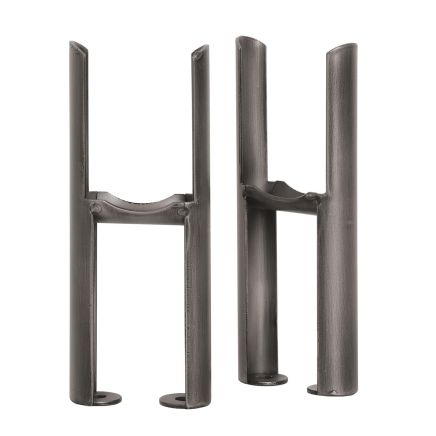 Clement Raw Metal Pair of Double Column Radiator Feet