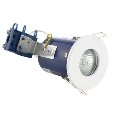 Round White Fire Rated LED Shower Light