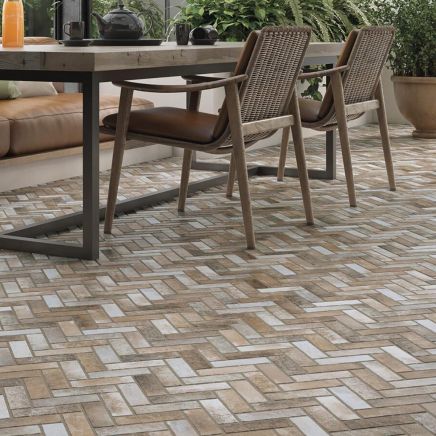 Sofia Matt Mix Herringbone Tile 600x400mm