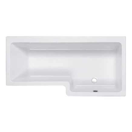 Carron Quantum Right Handed Acrylic Shower Bath 1500x700mm
