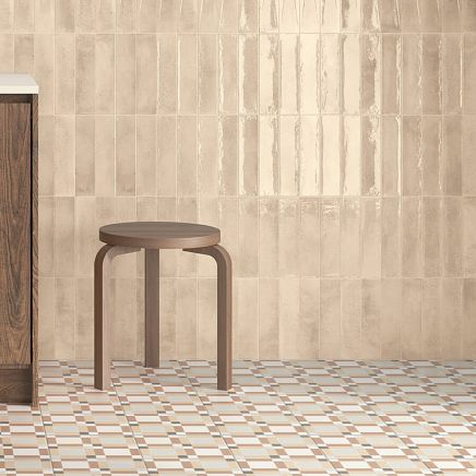 Babylon Brown Gloss Ceramic Brick Tile 246x60mm