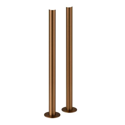 Brushed Bronze Radiator Pipe Sleeve Kit 300mm