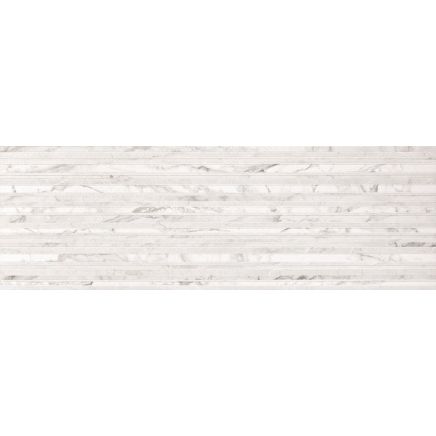 La Bella White Decor Matt Ceramic Tile 400x1200mm