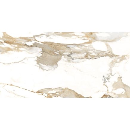 Charlie Beige Marble Gloss Porcelain Tile 600x1200mm
