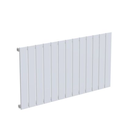 Livio White Horizontal Single Panel Aluminium Radiator 600x1170mm