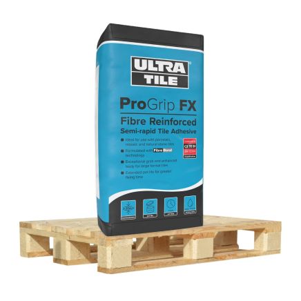 ProGrip FX S1 Grey Flexible Wall & Floor Adhesive - 20kg (Half Pallet Deal - 27 Bags)