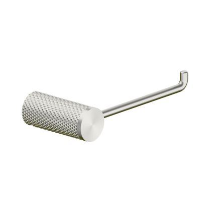 Moray Nickel Knurled Toilet Roll Holder