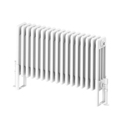 Upton White Quadruple Horizontal Column Radiator - 400x785mm