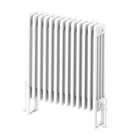 Upton White Quadruple Horizontal Column Radiator - 600x605mm