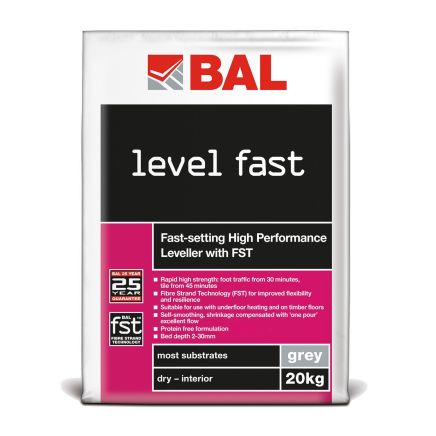 BAL Level Fast Rapid Levelling Compound 20kg