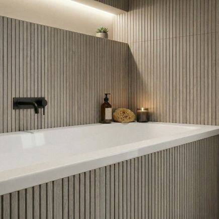 Ritz Arce Slatted Wood Effect Ceramic Tile 600x300mm