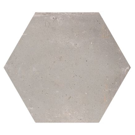 Terraza Grey Terracotta Matt Porcelain Hexagon Tile - 240x200mm