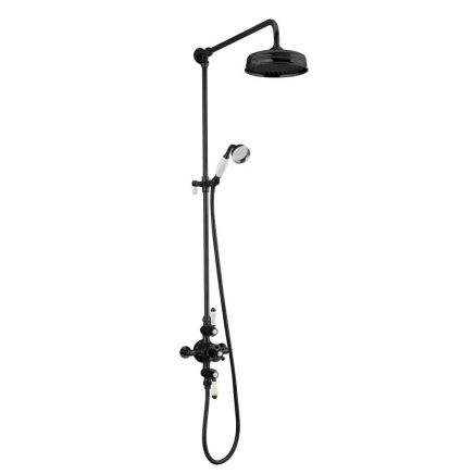 Cambridge Black Dual Outlet Traditional Shower Pack