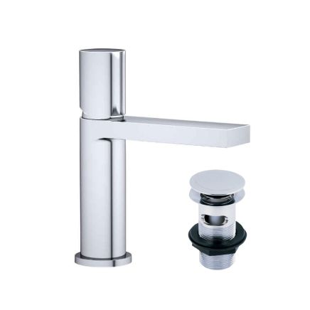 Pancho Chrome Basin Mixer Tap & Waste