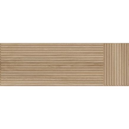 Valour Oak Metric Ribbed Wood Tile 300x900mm