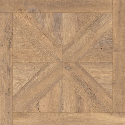 Aspen Oak Parquet Wood Effect Porcelain Tile - 600x600mm