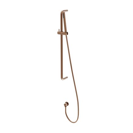 Elora Brushed Bronze Round Shower Slide Rail Kit