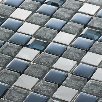 Cabell Stainless Steel Mosaic 300x300mm