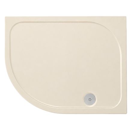 Sand Slate Effect Non Slip Left Hand Offset Quadrant Shower Tray