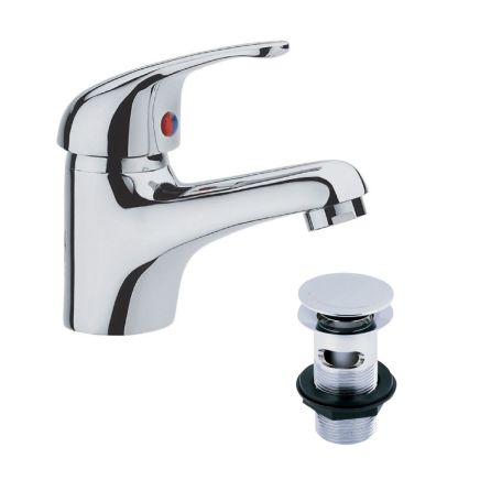 Odell Chrome Basin Mixer Tap & Waste