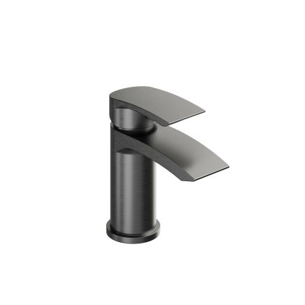 Tear Gunmetal Basin Mono Tap & Waste 
