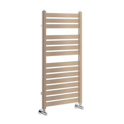 Portabello Brown Metallic Heated Towel Rail 1000x500mm
