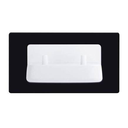 Proofvision Black In-Wall Electric Double Toothbrush Holder For Oral-B