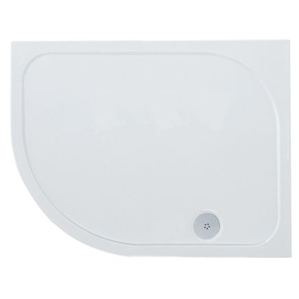 Low Profile Left Hand Offset Quadrant Shower Tray 1000x800mm
