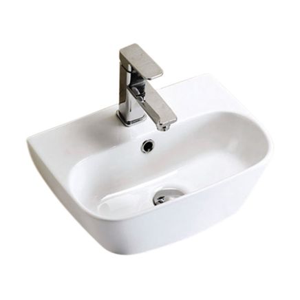 Slim White Cloakroom Basin 425x300mm