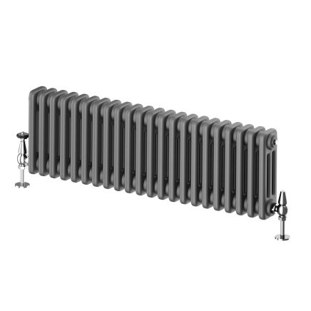 Upton Grey Triple Horizontal Column Radiator - 300x1010mm