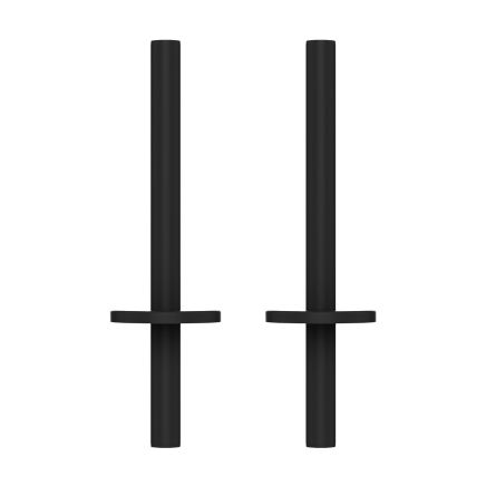 Matt Black Pipe Connector and Collar Kit 200mm