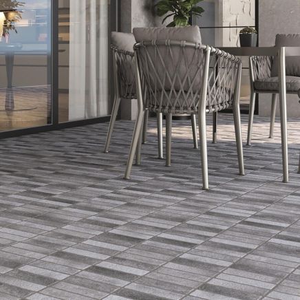Eugene Gris Matt Porcelain Stone Tile 600x400mm