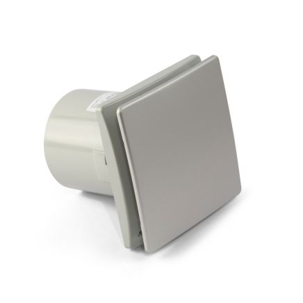 Bow Brushed Aluminium Wall Mounted Extractor Fan