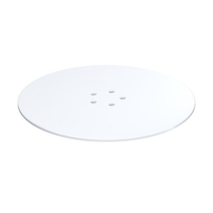 90mm Matt White Brass Shower Waste Cover