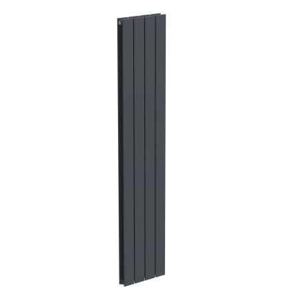 Livio Anthracite Vertical Double Panel Aluminium Radiator 1800x360mm