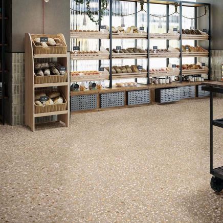 Soprano Cafe Matt Terrazzo Porcelain Tile 1000x1000mm