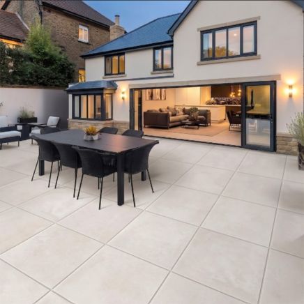 Lagos White Outdoor Matt Porcelain Tile 600x600mm
