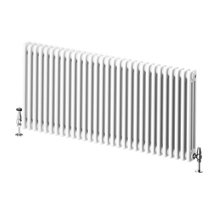 Upton White Triple Horizontal Column Radiator - 600x1370mm