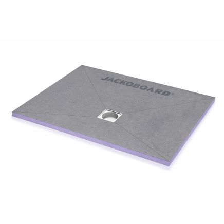 Jackoboard Aqua Flat Offset Drain (600x300) Wetroom Tray 1200x900mm